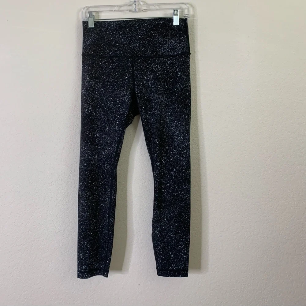 Lululemon womens Wunder Under HR 7/8 Tight luminesce splatter 8
